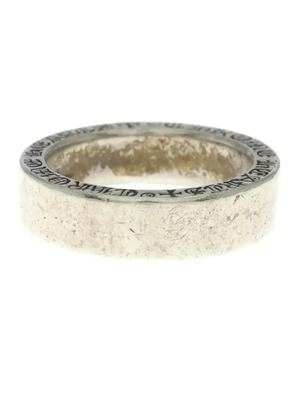 Chrome Hearts Spacer Pln Ring Plain Silver